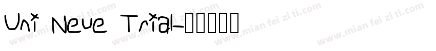 Uni Neue Trial字体转换